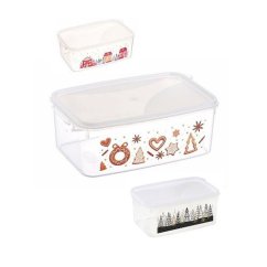 Dóza na vánoční cukroví - 2,5 l - 23 x 15 cm