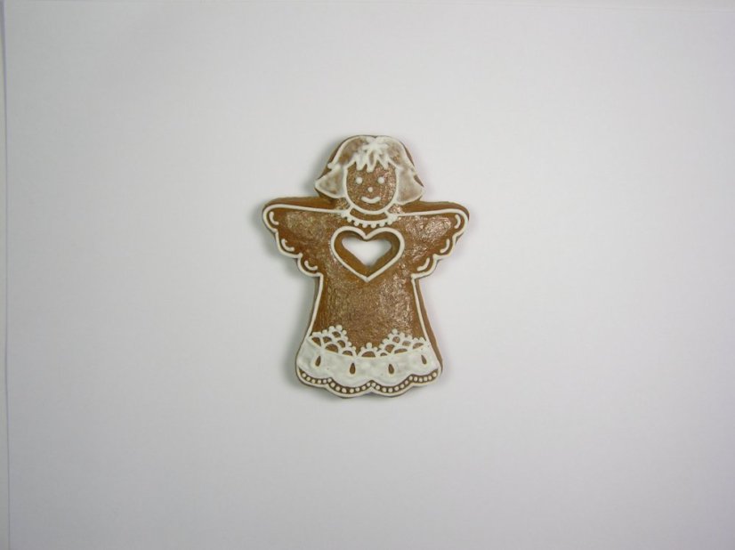 Vykrajovátko Anděl II se srdcem (7,7×5,8 cm)