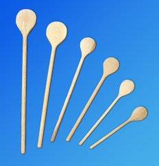 vařečka  25 kulatá, dřevo