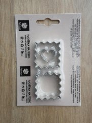 Sada vroubkovaných čtverců (3 cm)