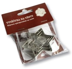 Sada hvězdiček - 3 ks a střed kolečko