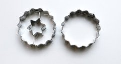 Vroubkované kolečko malé + střed (4 cm)