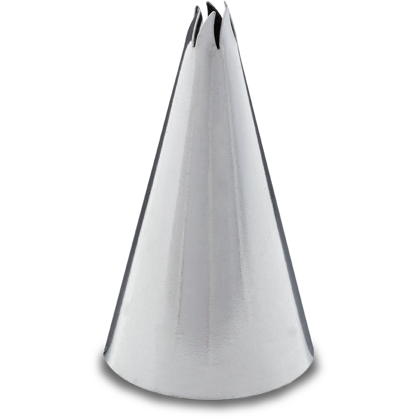 Zdobicí špička – Šestizubá „Plamínek“ (4 mm)