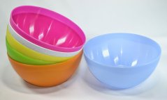 mísa 3,0l d24,5cm matová, MIX barev, plast