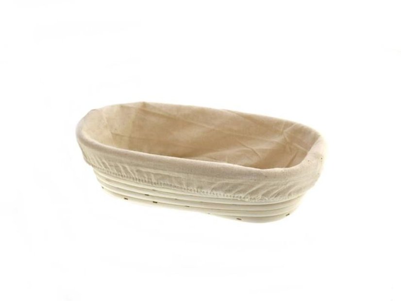 ošatka ovál 26x14x8cm PEDIG+látka přírodní