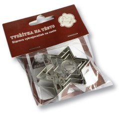 Sada hvězdiček - 3 ks a střed kolečko