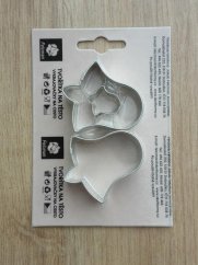 Sada 2 ks zvonečků - střed (5 x 4,5 cm)