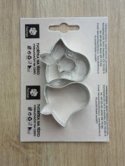 Sada 2 ks zvonečků - střed (5 x 4,5 cm)