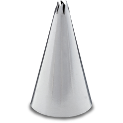 Zdobicí špička – Šestizubá „Plamínek“ (4 mm)