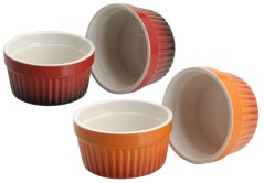 miska 185ml, 2ks, 2bar.zapék. MUFFINY d9x5cm, porcelán