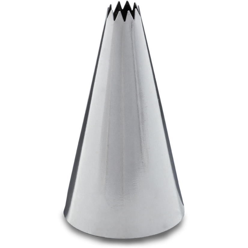 Zdobicí špička – Desetizubá (6 mm)