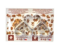 Sada 3 ks srdíček - se středy (4 cm)