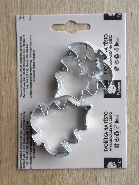 Sada 2 ks stromečků - střed (5 x 4,5 cm)